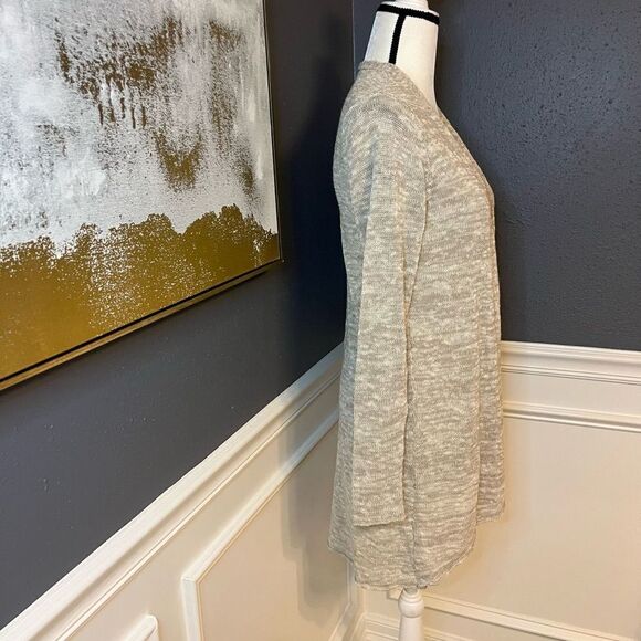 Eileen Fisher Linen Long Cardigan Duster - Picture 4 of 8